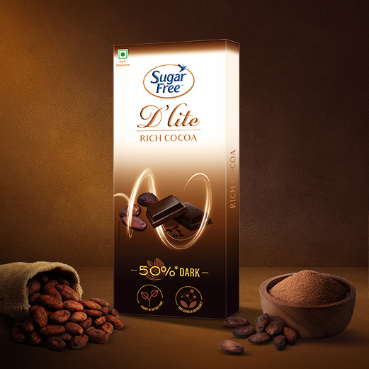 Sugar Free D’lite Dark Chocolate with Rich Cocoa Sugar Free D’lite Dark Chocolate with Rich Cocoa